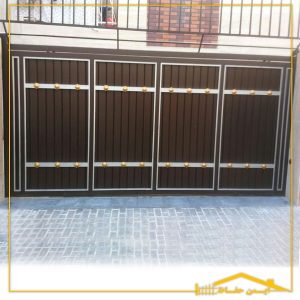 ساخت درب ورودی ساختمان درب ریلی فلزی