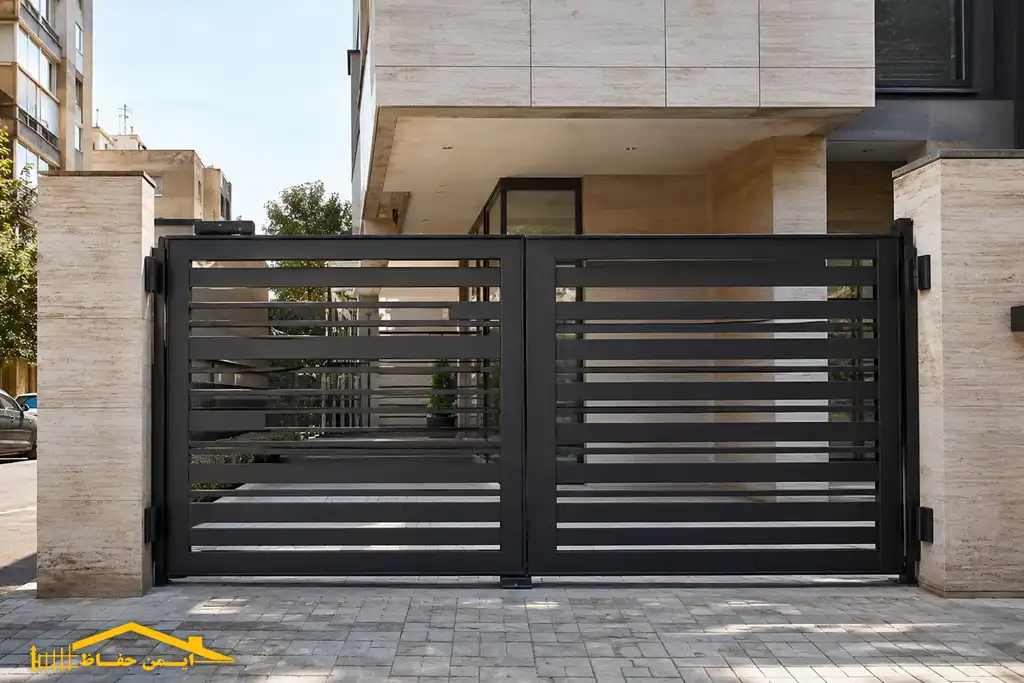 طراحی و ساخت درب پارکینگ - ایمن حفاظ